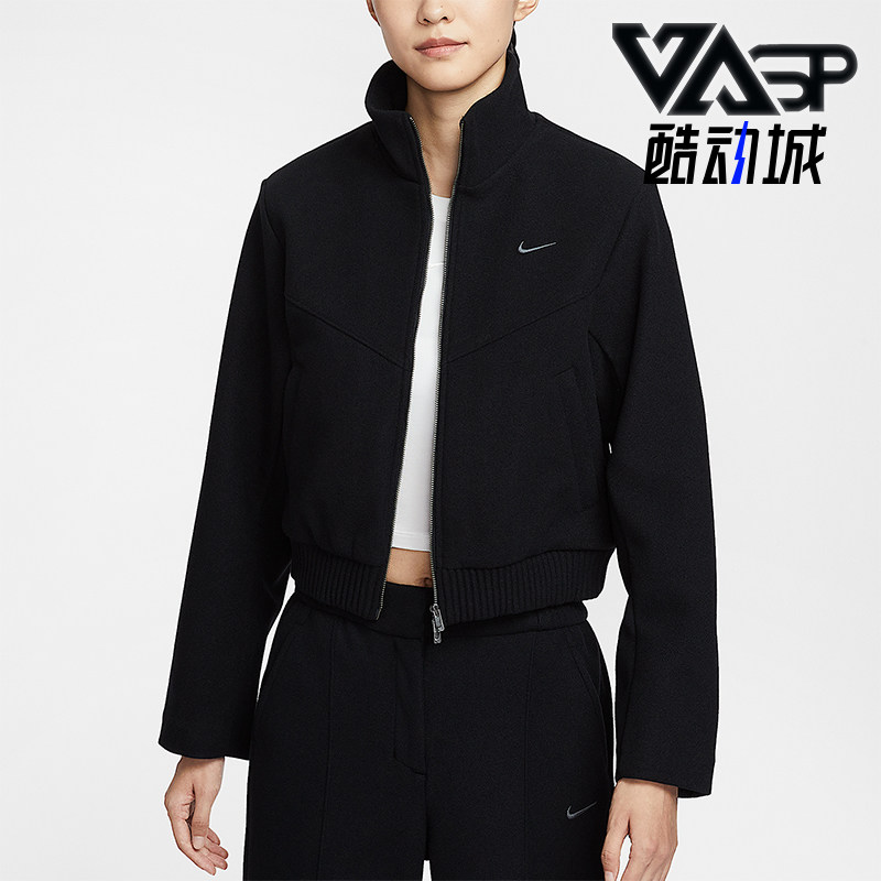 Nike/耐克正品Sportswear女士日常加绒立领短款外套HV5144-010