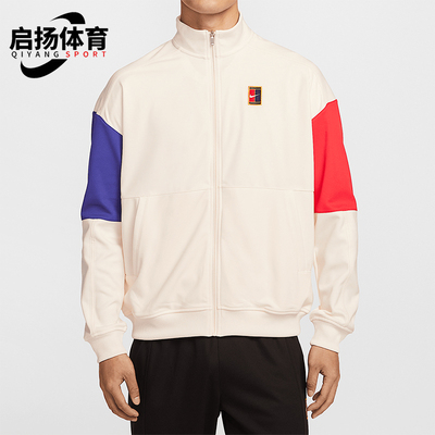 Nike/耐克正品Court Heritage男士薄绒经典网球外套FZ6926-110