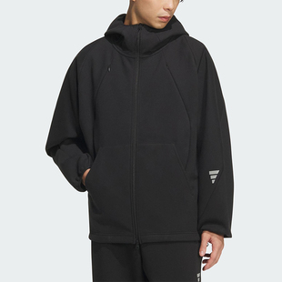 Adidas/阿迪达斯正品FUSTL M SWT HD男士运动连帽宽松外套KC6076