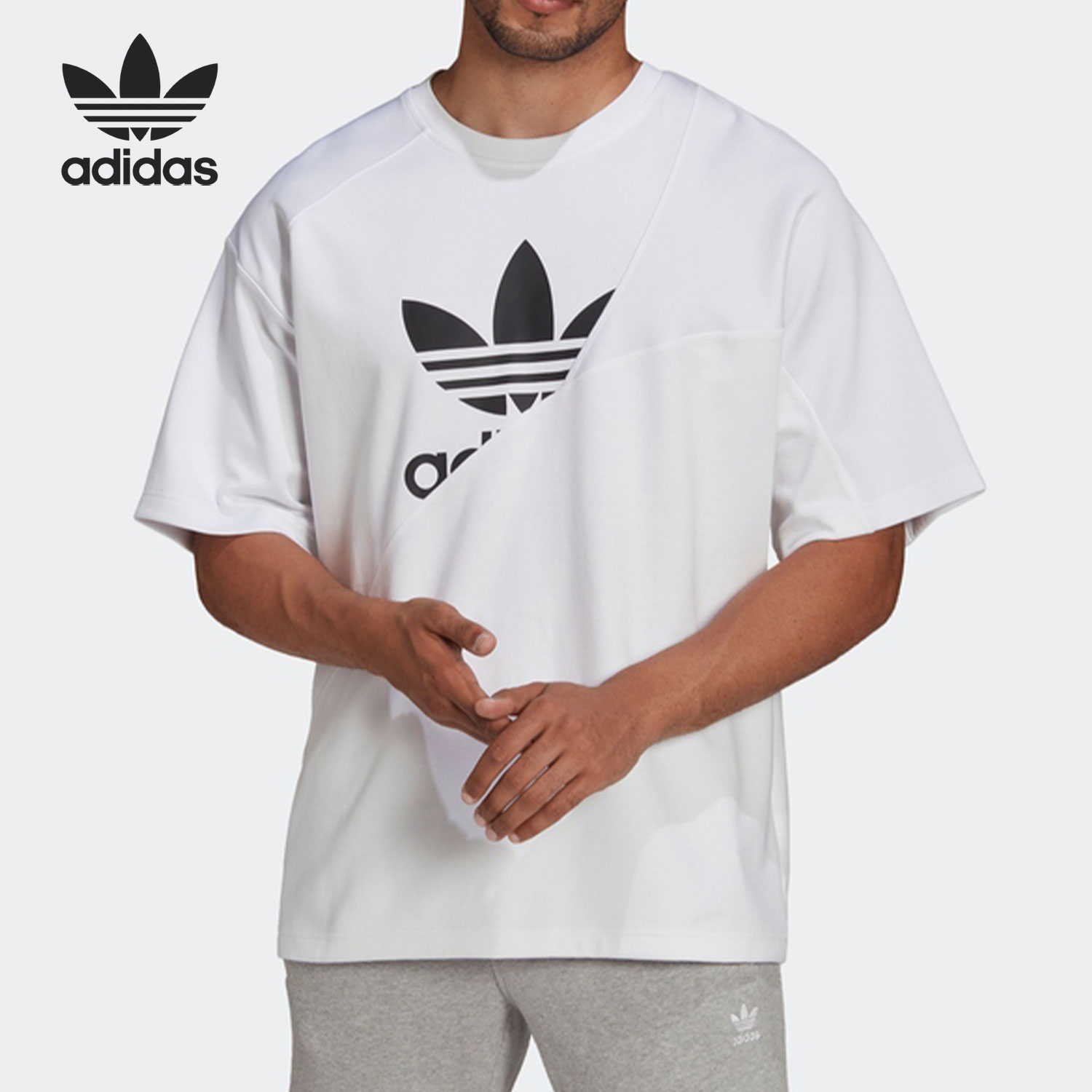 阿迪达斯三叶草男子短袖