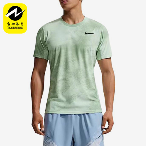 Nike/耐克正品CourtSlam新款男浅绿休闲网球经典短袖IB1017-394
