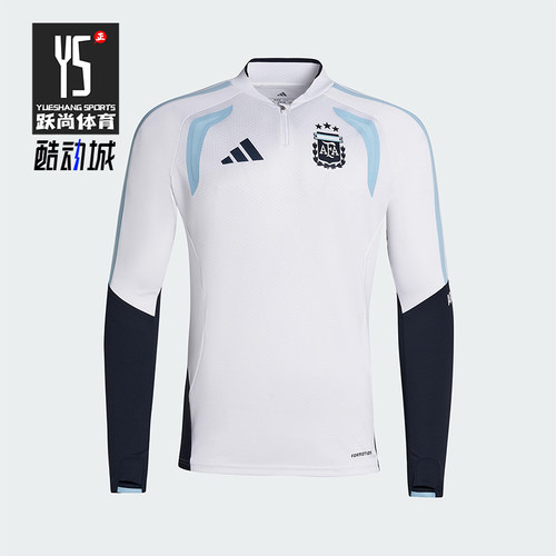 Adidas/阿迪达斯正品2025冬季款男士套头立领拼接足球上衣JZ5969