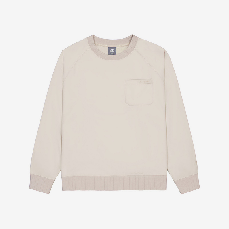 New Balance/NB正品2025新款男子运动休闲卫衣套头衫NCE35071-BEI