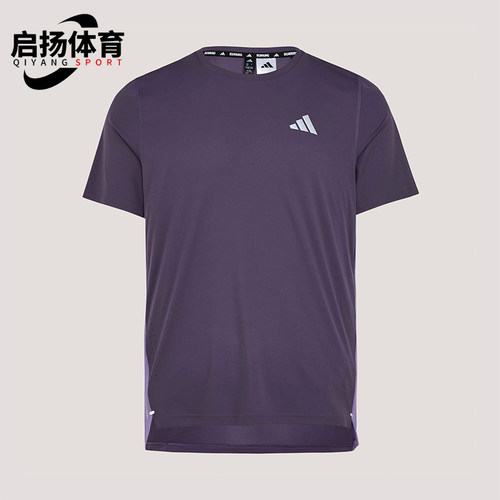 Adidas/阿迪达斯正品春季男士跑步训练经典透气圆领短袖T恤KZ5038