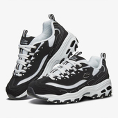 女子黑白熊猫透气耐磨休闲低帮运动鞋 Skechers 斯凯奇正品