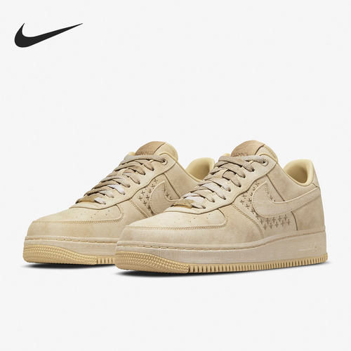 耐克正品Air Force 1 空军一号刺绣龙井茶汤男子板鞋 DV4247-211