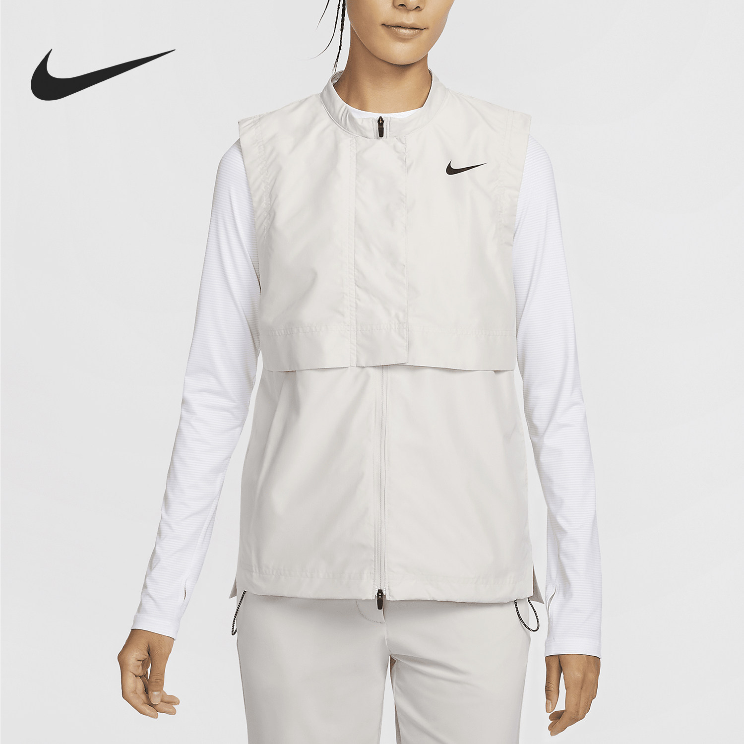 耐克女士简约运动高尔夫马甲