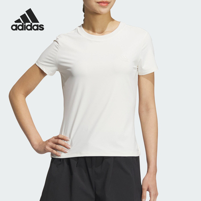 Adidas/阿迪达斯官方正品W CF TEE女士凉感短袖透气圆领T恤JD5261