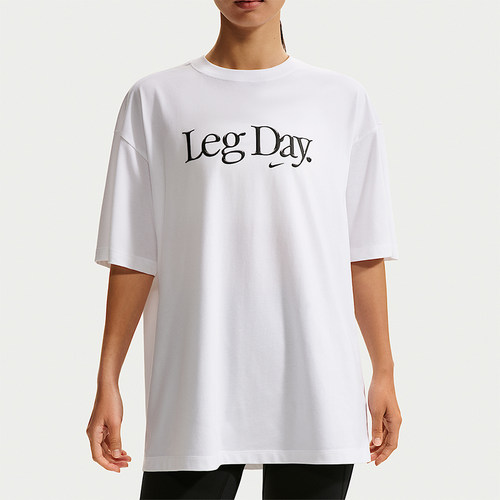 Nike/耐克正品Dri-FIT女士宽松字母印花经典休闲T恤IU4559-100