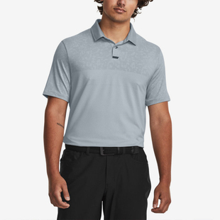 安德玛正品 1379737 Tour 高尔夫翻领运动POLO衫 465 Tips男士