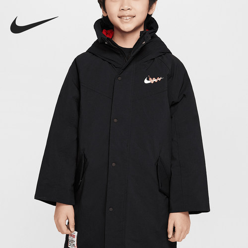 Nike/耐克正品秋冬新款大童中长款运动保暖棉服HV8960-010