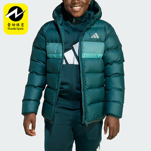 款 2025秋季 大童日常连帽耐穿保暖棉服JL7437 阿迪达斯正品 Adidas