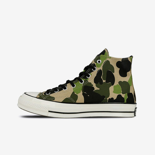 Converse匡威 1970s绿高帮男女休闲帆布鞋三星标 163407C