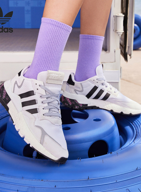 Adidas/阿迪达斯官方正品三叶草新款女子缓震耐磨跑步鞋H01735