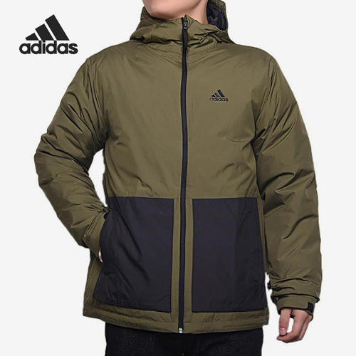 Adidas/阿迪达斯正品连帽防风保暖男子运动羽绒服外套H23085