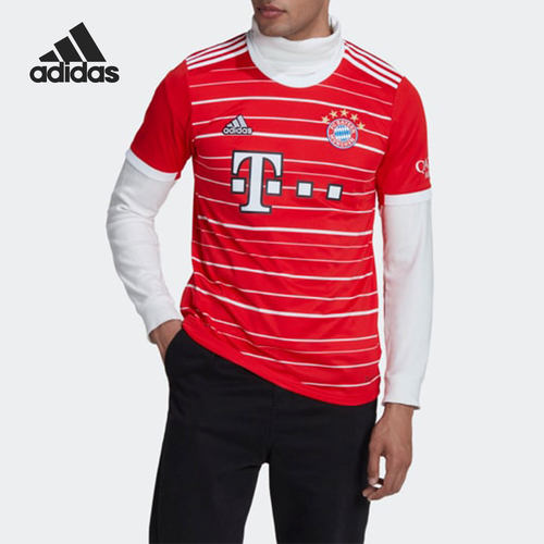 Adidas/阿迪达斯正品拜仁慕尼黑球迷版足球男子T恤球衣H39900