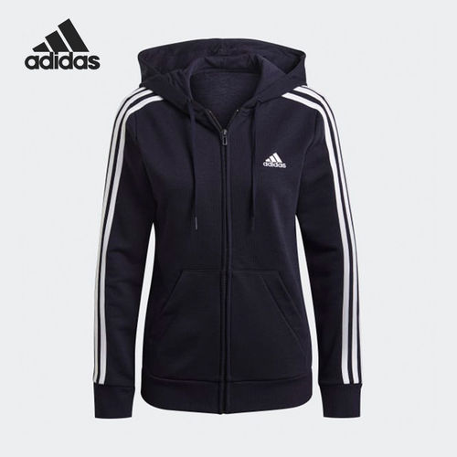 Adidas阿迪达斯正品Essentials女连帽拉链运动卫衣/套头衫GL0804