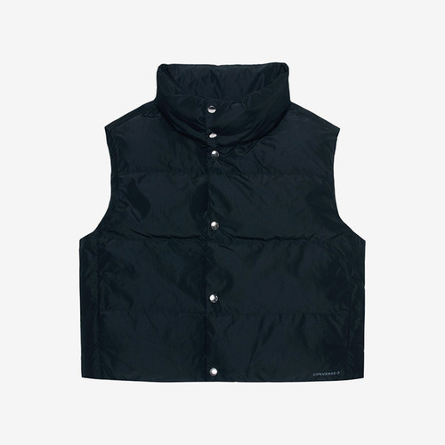 Converse/匡威正品2025新款男子纯色拉链立领马甲10026798-A02