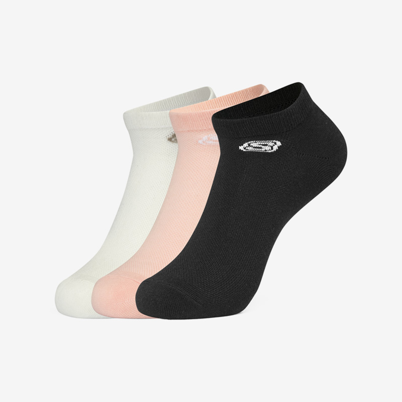 Skechers/斯凯奇正品新款男女凉感舒适简约运动短筒袜三双装