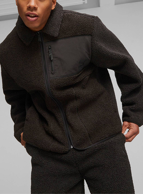 Puma/彪马正品2023新款男女保暖仿羊羔绒休闲夹克外套626323