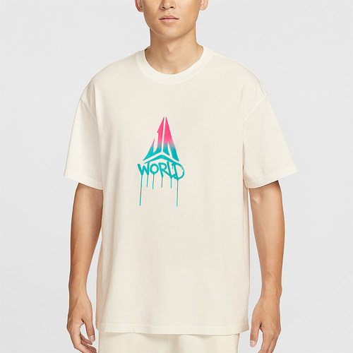 Nike/耐克正品Ja Morant男士图案落肩印花宽松透气短袖II1490-133