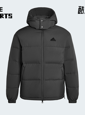 Adidas/阿迪达斯正品2025男女日常保暖运动连帽耐穿羽绒服KF1784