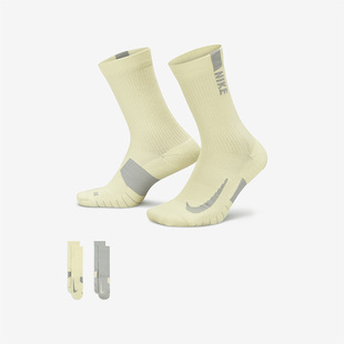 Nike/耐克正品春季新款男女运动舒适中筒袜两双装SX7557-938