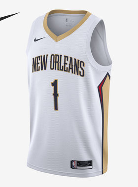 Nike/耐克正品2020赛季新奥尔良鹈鹕队NBA SW男子球衣CW3601-107
