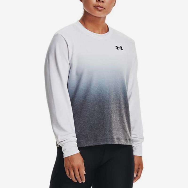 UA/安德玛正品运动女士训练时尚圆领宽松卫衣套头衫1370980-100