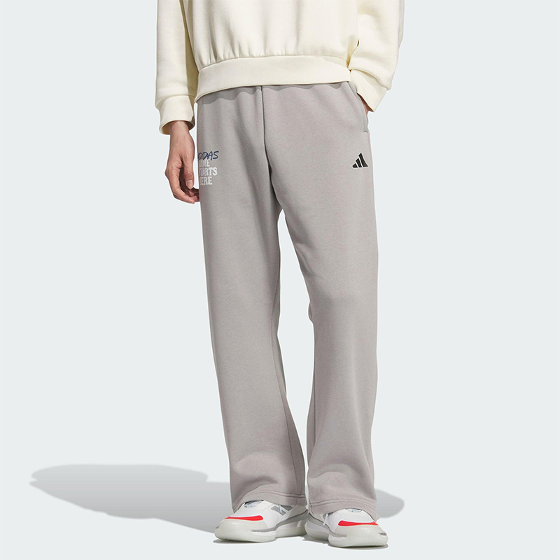 Adidas/阿迪达斯正品2025秋季款男士日常松紧腰直筒长裤KC2801