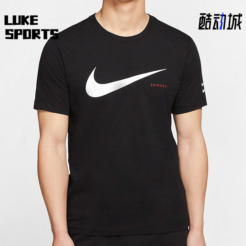 Nike/耐克正品新款男黑白色透气合身吸汗经典短袖T恤CK2252-010