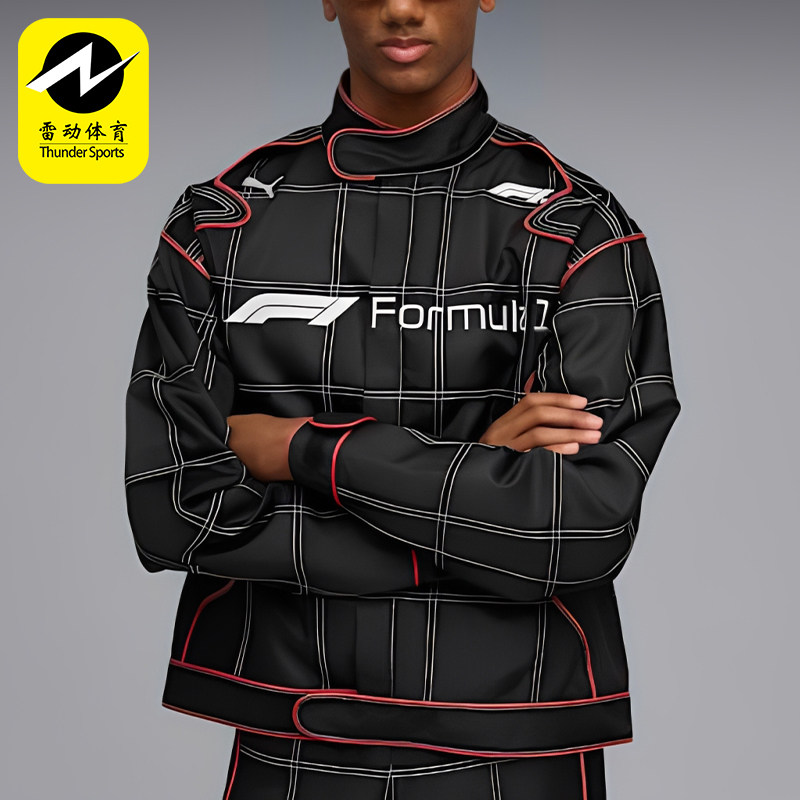 Puma/彪马正品F1赛车夹克新款男黑红色街头经典夹克外套632988-01