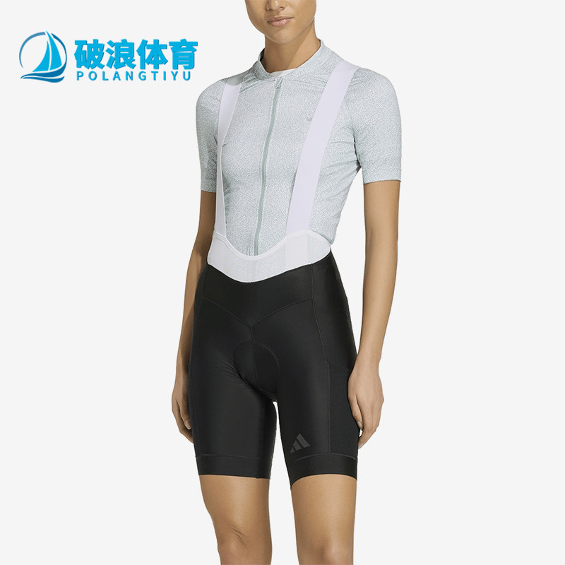 Adidas/阿迪达斯正品新款女黑灰色自行车经典修身骑行裤KB9575