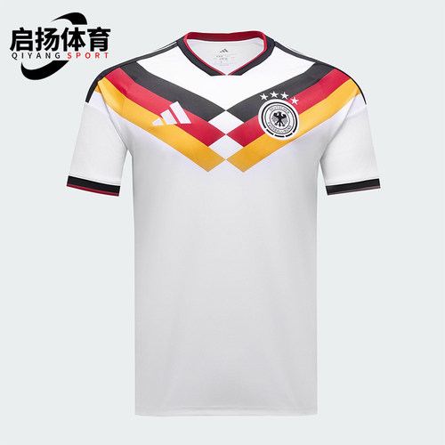 Adidas/阿迪达斯正品2025男士V领训练耐穿套头足球短袖KD8363