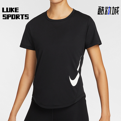 Nike/耐克正品夏季女士简约反光圆领跑步运动透气短袖HV2773-010