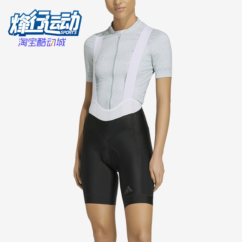Adidas/阿迪达斯正品新款女黑灰色自行车经典修身骑行裤KB9575