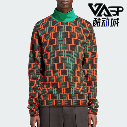 阿迪达斯男士时尚针织运动长袖