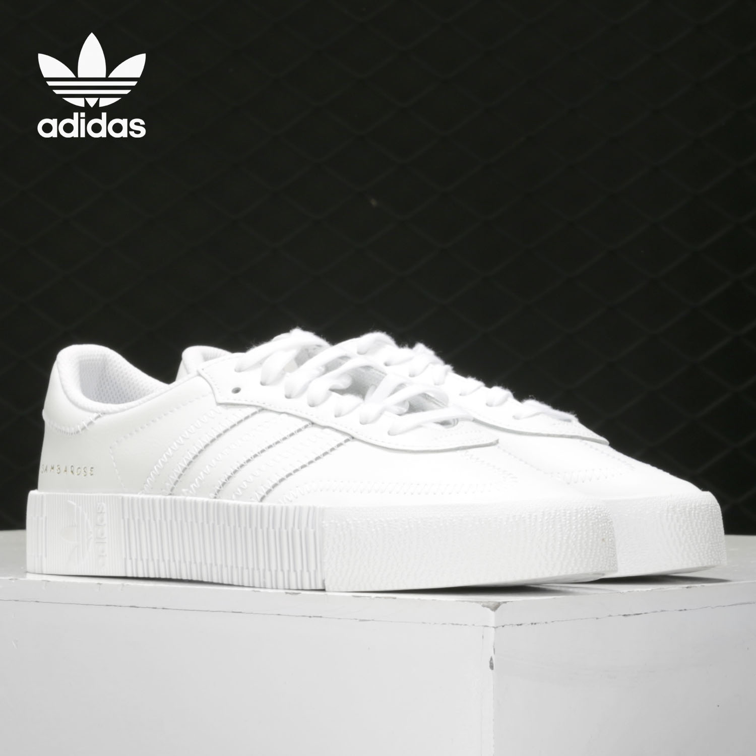 Adidas/阿迪达斯正品 三叶草 SAMBAROSE W 女子经典休闲鞋 FU9197