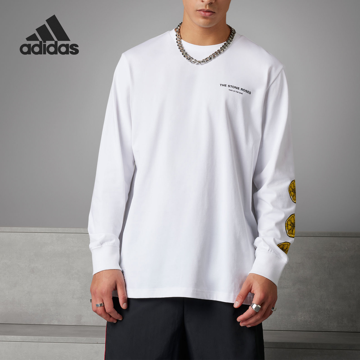 Adidas/阿迪达斯正品曼联足球休闲文化男士运动长袖T恤IP9192