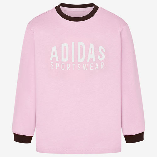 Adidas阿迪达斯正品LK LS儿童休闲运动柔软长袖T恤上衣LD3814