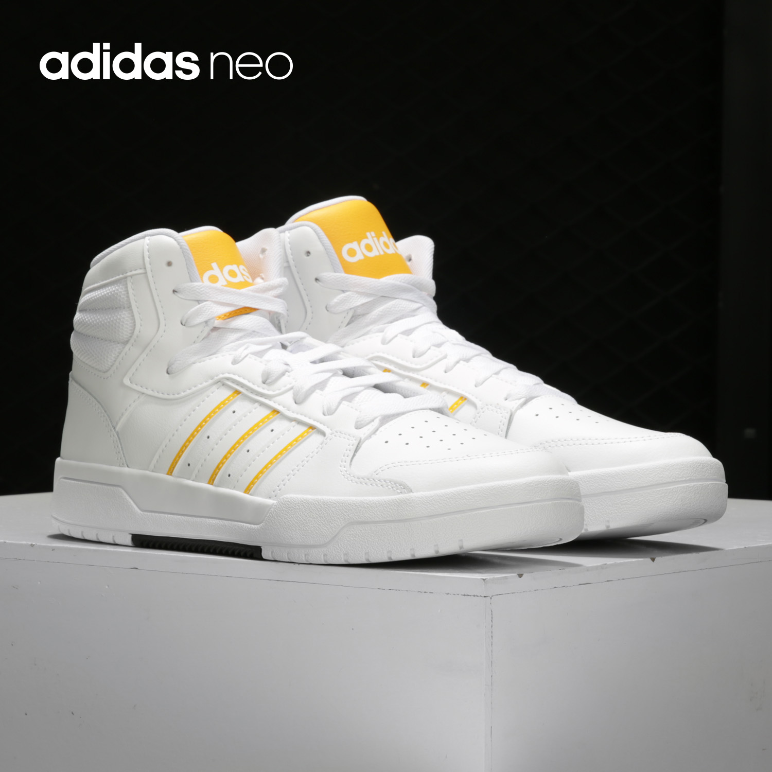 Adidas/阿迪达斯官方正品 NEO 男女同款中帮运动休闲板鞋FY2961