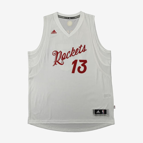 Adidas阿迪达斯正品NBA休斯敦火箭男女球迷版V领背心篮球服CC0332