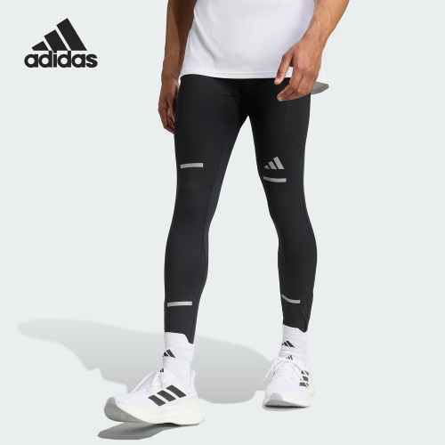 Adidas/阿迪达斯正品2025秋季款男士运动保暖紧身跑步长裤JP3847