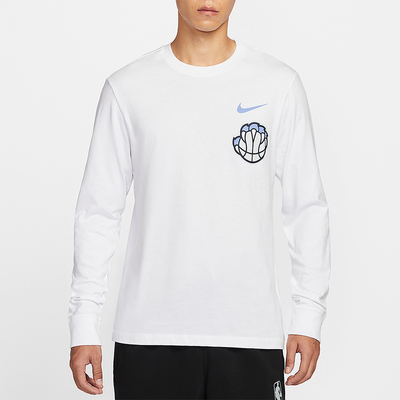 Nike/耐克正品2025男士日常圆领套头透气篮球长袖上衣HV5612-100