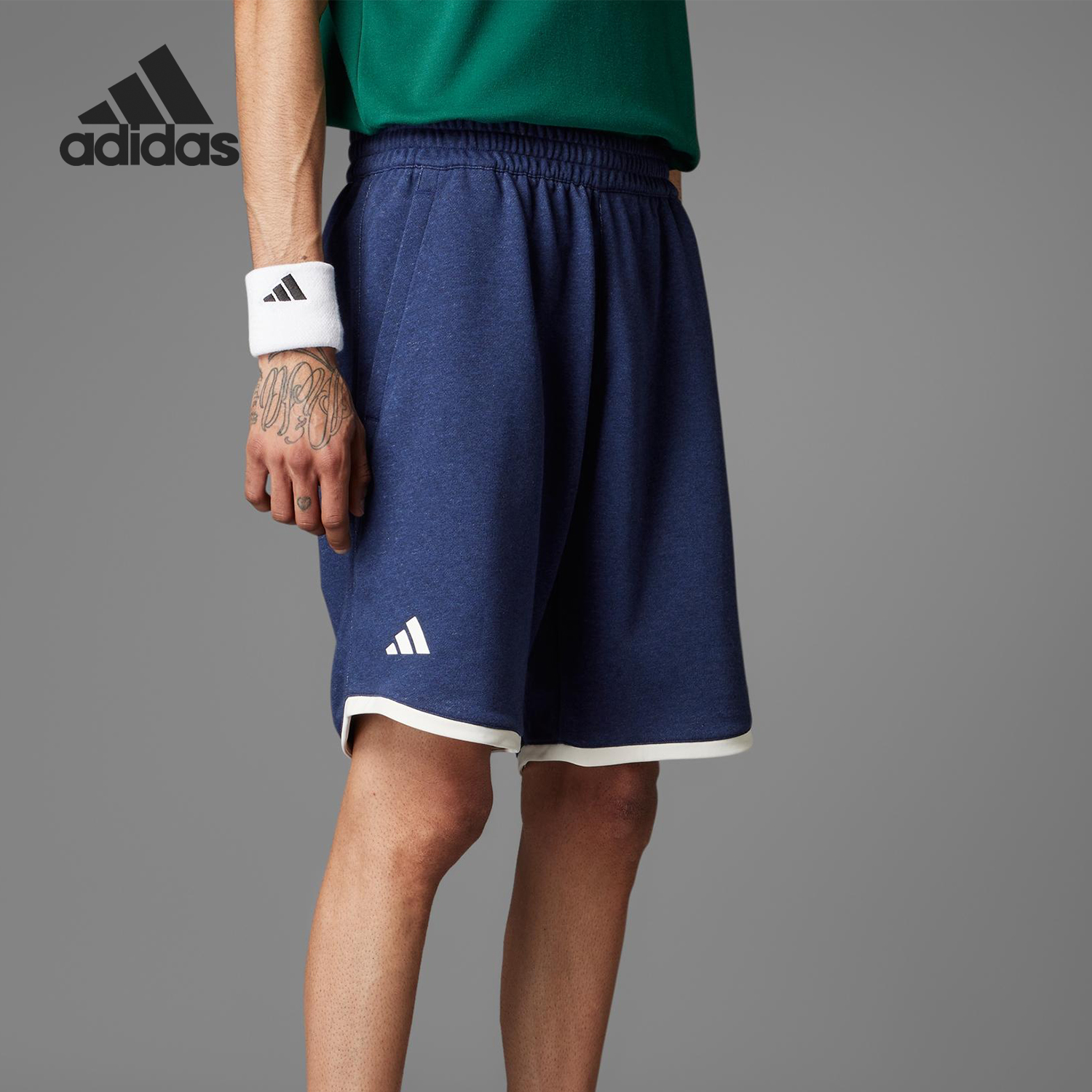 Adidas/阿迪达斯正品2025夏季款男士训练宽松网球短裤JC9293