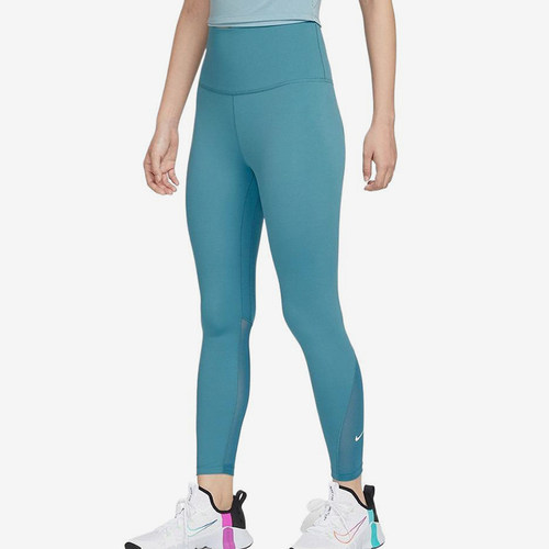 Nike/耐克正品ONE高腰口袋网布拼接九分裤女经典紧身裤DV9021-440