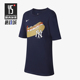 耐克正品 MLB 纽约洋基队大童圆领柔软针织短袖 Nike DX5241 410