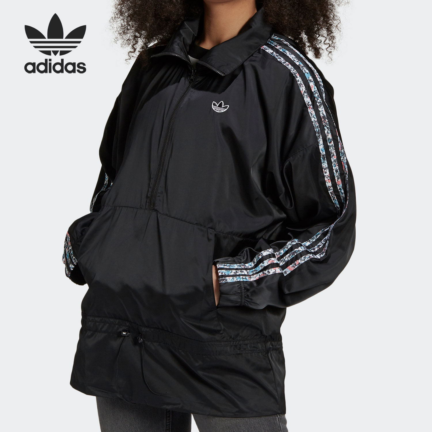 Adidas/阿迪达斯正品WINDBREAKER春季三叶草女子运动外套 GN3105