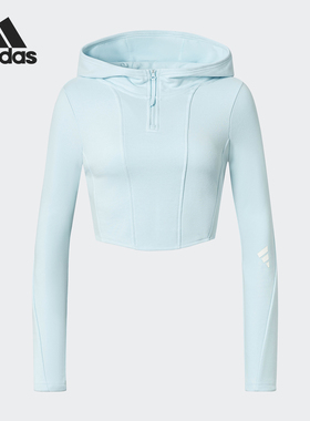 Adidas/阿迪达斯正品FUSTL W P HDY.女士修身连帽卫衣JY0218