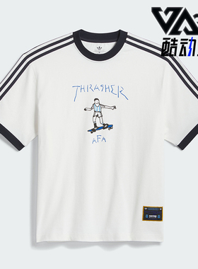 Adidas/阿迪达斯正品三叶草男女同款透气运动短袖T恤KX4548
